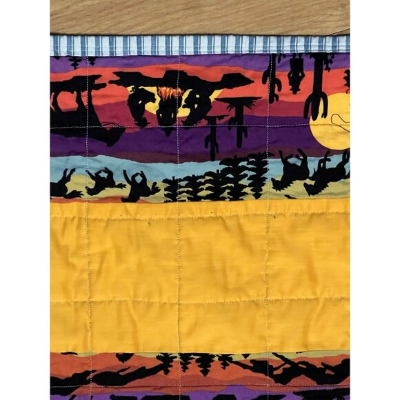 Handmade Quilted Throw Bright Southwest Christian Jesus Bible Quote 57” X 41” - Picture 3 of 7